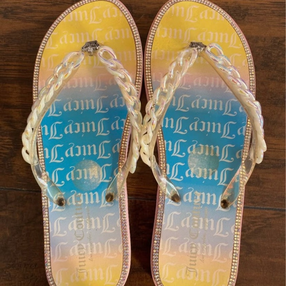 Vintage juicy couture flip flops